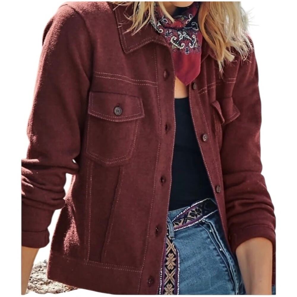 Peruvian Connection Trompe L'oeil Jacket Cardigan Sweater Size XL New With Tag